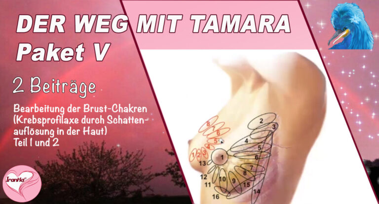 Der Weg mit Tamara, Bearbeitung der Brust-Chakren (Krebsprophylaxe) Teil 1+2 , Paket V (Dauer: 4h 34min)